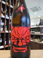 鬼山間　赤ラベル　純米酒　無濾過生原酒　1800ml