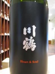 川鶴　Heart&soul　純米酒+14　自家栽培山田錦　1800ml